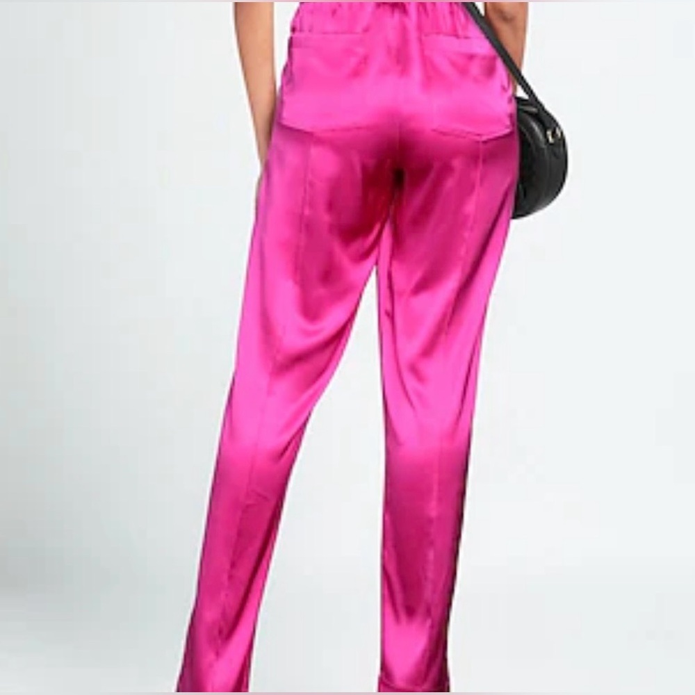 RACHEL Rachel Roy Fuchsia Satin Trousers